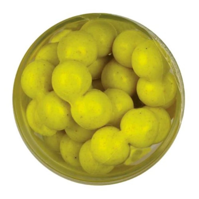 Berkley PowerBait Power Eggs Floating Magnum Chartreuse - Garlic Scent, .5 oz Small Jar - Image 1